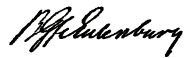 Signature of Botho Heinrich zu Eulenburg.