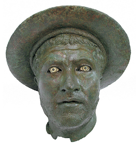 Portrait of a Man, 300-200 B.C. Found in the Aegean Sea near Kalymnos. Photograph: Courtesy of the Hellenic Ministry of Culture, Education and Religious Affairs. The Archaeological Museum of Kalymnos.© Hellenic Ministry of Culture and Sports / Archaeological Receipts Fund.
