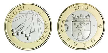 Finnland. 5-Euro. Mintage: 30.000 - 9.8 g - 27.25 mm - Designer: Nora Tapper.