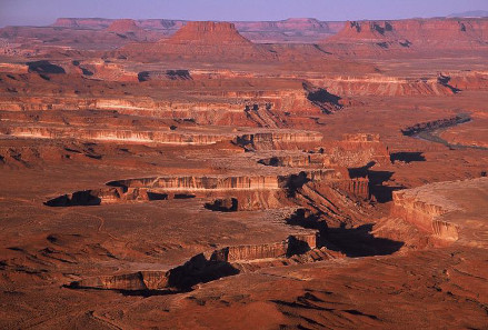 The Canyonlands National Park in the U.S. State of Utah.