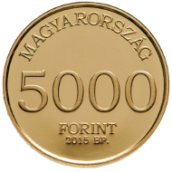 Hungary / 5000 Forint / 2015 / Gold .999 / 0.5 g / 11 mm / Designer: Enikö Szöllössy.