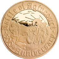 Alderney / 5 Pounds / Gold .916.7 / 39.94g / 38.61mm / Design: Ian Rank-Broadley FRBS (obverse) and Glyn Davies (reverse) / Mintage: 75.
