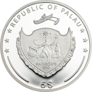 Palau / Ounce of Luck / 5 Dollars / Silver .925 / 1 Ounce / 38.61 mm / Mintage: 2016.