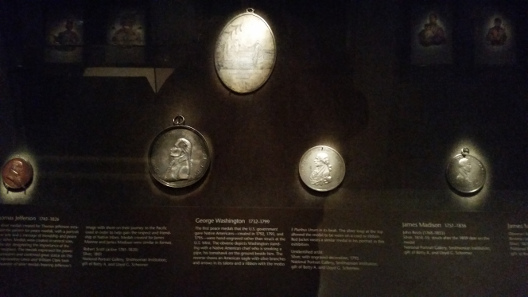 Smithsonian Indian Peace Medal exhibit. Image courtesy Joe Esposito.