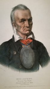 Smithsonian Indian Peace Medal exhibit; Seneca chief Sagoyewatha or Red Jacket. Image courtesy Joe Esposito.