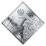 20 Zlotych 2003 on the occasion of the silver anniversary of the Pope?s ordination. Foto: Mint of Poland.