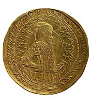 Medallion worth 100 ducats, 1677. Michael I Apafi (1661-1690), Prince of Transylvania. Gold, 346.74 g, 85 mm, 12 h. Vienna Coin Cabinet, inv. 68 bß.