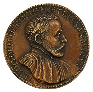 Medal of Ludovic Demoulin de Rochefort (1515-1582) by Giovanni da Cavino in the size and manner of a sesterce, HMB Inv. 2002.233.