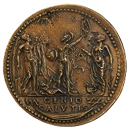 Medal of Ludovic Demoulin de Rochefort (1515-1582) by Giovanni da Cavino in the size and manner of a sesterce, HMB Inv. 2002.233.