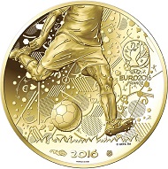 The 100 euro gold coin: France / 100 euro / 16 mm / 1.8g Fineness Au 999 / Mintage: 50,000.