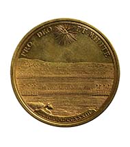 Representational medal of 100 ducats, 1733. Frederick William I King in Prussia (1713 -1740), medallist Peter Paul Werner (Nuremberg 1689 -1771 Nuremberg), gold, 348.64 g, 87 mm, 12 o'clock. Vienna Coin Cabinet, inv. 86 bß.