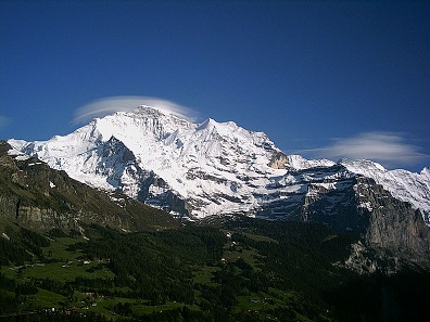 Jungfrau, as seen from Wengen.