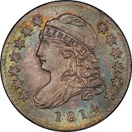 Lot 3017: 1814 Capped Bust Dime. John Reich-1. Rarity-3. Small Date. Mint State-66+ (PCGS). Price Realized: $94,000.