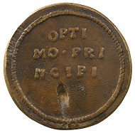 Medal on Pope Pius II, the former Council participant and envoy Enea Silvio Piccolomini, who bestowed a privilege for and granted the foundation of the University of Basel in 1460, HMB inv. 1905.678.