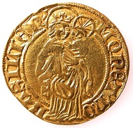 Gold gulden of the Imperial Mint of Basel, in the name of King Albert II of Habsburg (1438-1439), HMB inv. 1903.2535.