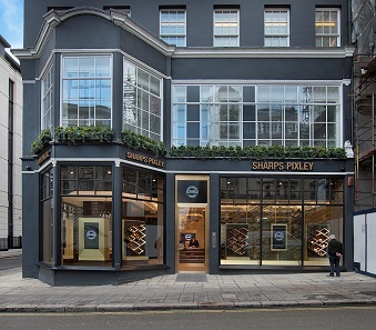 Exterior view of the new Sharps Pixley showroom in London. Photo: Lyndon Douglas.