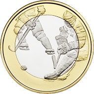 Finland / 5 euros / 27.25mm / 9.8g / design: Nora Tapper / Mintage: 50,000 (UNC), 10,000 (proof).