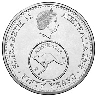 Obverse of the 2016 5c Circulating Coin.