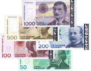 Norwegian Banknotes. Photo: Wikipedia.