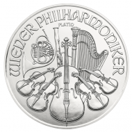 The first coin in the new platinum series of the Vienna Philharmonic is a 1 ounce issue.