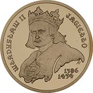2002 100-zlotych. Rv. Ladislaus Jagiello). Schön, p. 1671, 444.