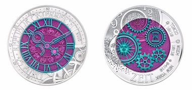 The new niobium coin is dedicated to the Time.