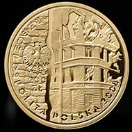 2008 200-zlotych on the 65th anniversary of the Warsaw Ghetto Uprising. Schön, p. 1681, 661.