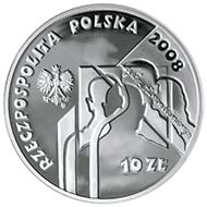 2008 10-zlotych. On the banishment of Polish dissidents to Siberia. Schön, p. 1681, 657.
