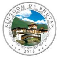 Kingdom of Bhutan / Bhutan Lunar Monkey / Silver .999 / 5oz / 155.5g / 65.00mm / Mintage: 1,000.