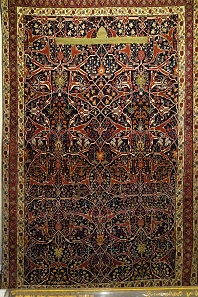 Detail from a 19th century carpet. Photo: KW.