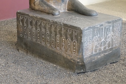 In case your hieroglyphic is a bit rusty, the fourth and third cartouches from the right are Cappadocia and Lydia. Photo: KW.