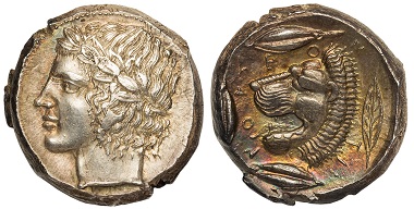 Sicily. Leontini. Tetradrachm.