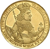 Lot 4386: POLAND. Danzig, city. 8 ducats 1644, with title of Vladislaus IV (1632-1648). Extremely rare. Nearly FDC. Estimate: 150,000,- euros. Hammer price: 240,000,- euros.