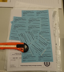 The internal confirmation that coins are allowed to go to the central bank. Photograph: UK.