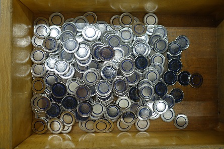 Blanks for the polymer coining. Photograph: UK.