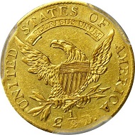 Lot 13156: 1808 Capped Bust Left Quarter Eagle. BD-1, the only known dies. Rarity-4. MS-61 (PCGS). Secure Holder. Sold $223,250.