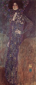 Emilie Floge, as painted by Gustav Klimt in 1902. Vienna Museum.