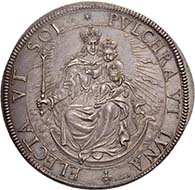 AUGSBURG. Johann Christoph von Freiberg, 1665-1690. Reichstaler 1681, Augsburg. Dav. 5009. Forster 397. From the upcoming auction Künker 184 (2011), 4016. Estimate: 5,000 Euros. - Johann Christoph von Freiberg, too, went to the Jesuit College in Ingolstadt.