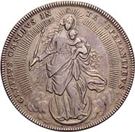 BAMBERG. Marquard Sebastian Schenk von Stauffenberg, 1683-1693. Reichstaler 1691, Nuremberg. Dav. 5063. Krug 353. From the upcoming auction Künker 184 (2011), 4055. Estimate: 300 Euros. - Marquard Sebastian was one of the active patrons of the Jesuits.