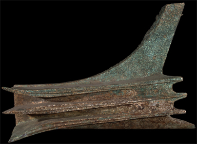 Bronze rostrum from Roman warship, from the seabed near Levanzo, Sicily. c.240 BC. Soprintendenza del Mare. © Regione Siciliana.