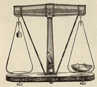 Beam balance.