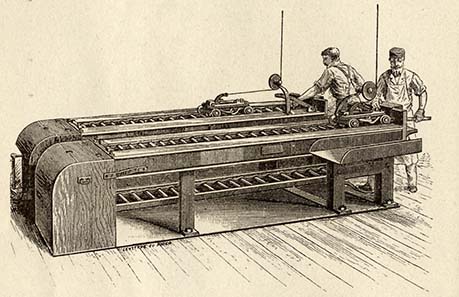 Machine for rolling the strip to reduce it to the required thickness of the coin to be produced.