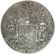 Lot 2204: Germany, Brunswick-Wolfenbuttle, Friedrich Ulrich, 2 thaler, 1618. Estimate: $1,000 / Realised: $3,220.