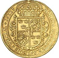 MAINZ. 8 ducats 1632. Of utmost rarity. Extremely fine. Estimated at 30,000 Euros. From the upcoming sale Künker 185 (2011), 6035. - The currency reform being history for half a century, Sweden felt strong enough to defend its own interest in the Thirty Years' War...