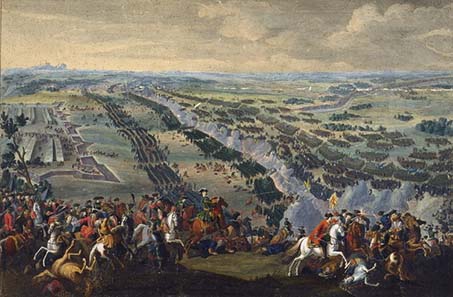 Battle of Poltava. Painting by Pierre-Denis Martin 1726. Source: Wikipedia.