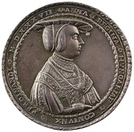 Wolf Milicz (active 1533-46), Ferdinand I, 1537. Silver, 46.8 mm. Stephen K. and Janie Woo Scher Collection. Photo: Michael Bodycomb.