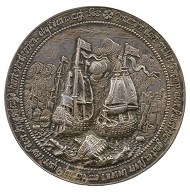 Wouter Müller (1604-1673). Maarten Harpertszoon Tromp (Lieutenant-Admiral of Holland), 1653. Silver, 75.0 mm. Stephen K. and Janie Woo Scher Collection. Photo: Michael Bodycomb.