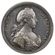 Anton Franz Widemann (1724-92), Maria Anna of Austria, 1766. Silver, 42.9 mm. Stephen K. and Janie Woo Scher Collection. Photo: Michael Bodycomb.