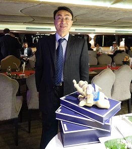 Dr Xianyao Li of the Royal Canadian Mint can be pleased by the number of Awards. Photograph: UK.