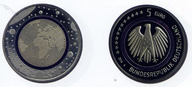 BRD. 5 euros 2016. Mintage: 2,000,000.
